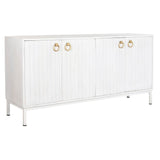 Sideboard DKD Home Decor Metal White Mango wood (152 x 40 x 77 cm)-0