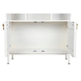Shelves DKD Home Decor White Metal Mango wood 90 x 40 x 180 cm-1