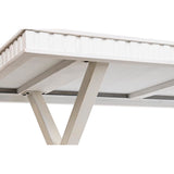 Dining Table DKD Home Decor White Metal Mango wood 180 x 90 x 76 cm-2