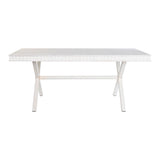Dining Table DKD Home Decor White Metal Mango wood 180 x 90 x 76 cm-4