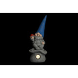 Decorative Figure DKD Home Decor Gnome Aluminium 20 x 20 x 50 cm Magnesium (2 Units)-1