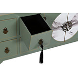 TV furniture DKD Home Decor White Black Green Golden Metal Fir MDF Wood 130 x 26 x 51 cm-4