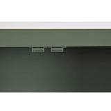 TV furniture DKD Home Decor White Black Green Golden Metal Fir MDF Wood 130 x 26 x 51 cm-2