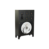 Chest of drawers DKD Home Decor Black Golden Fir MDF Wood Oriental 63 x 28 x 101 cm-0