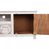 TV furniture DKD Home Decor White Wood Mango wood 151 x 40 x 60 cm-5