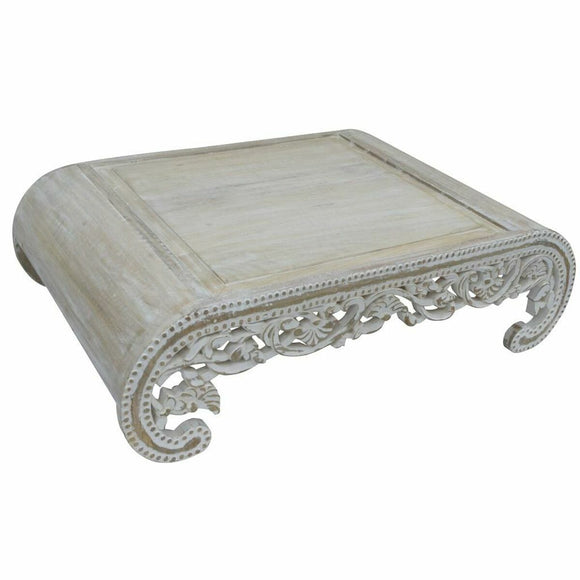 Side table DKD Home Decor White Wood Mango wood 121 x 83,80 x 35,50 cm 121 x 83,8 x 35,5 cm-0