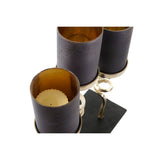 Candleholder DKD Home Decor Crystal Aluminium (37 x 16 x 47 cm)-2