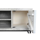 TV furniture DKD Home Decor White Beige Grey Multicolour Ceramic Mango wood 130 x 40 x 56 cm-5