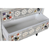 Chest of drawers DKD Home Decor Ceramic Grey White Mango wood (80 x 38 x 80 cm)-2