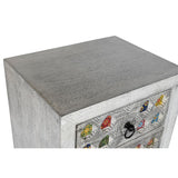 Chest of drawers DKD Home Decor White Grey Ceramic Mango wood Indian Man 45 x 35 x 107 cm-3