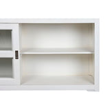 Sideboard DKD Home Decor 165 x 45,7 x 105,4 cm Crystal Grey White Dark brown Mango wood-6