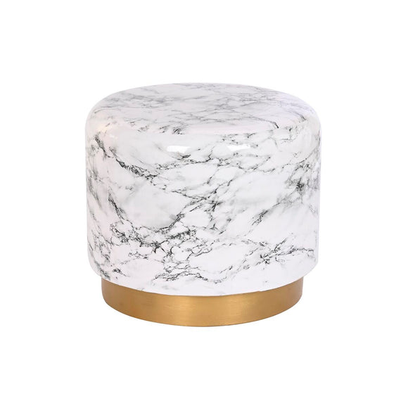 Side table DKD Home Decor Golden White Iron (50 x 50 x 45 cm)-0