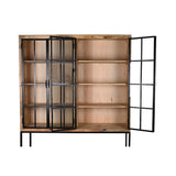 Shelves DKD Home Decor Black Natural Metal Mango wood 170 x 45 x 200 cm (1)-2