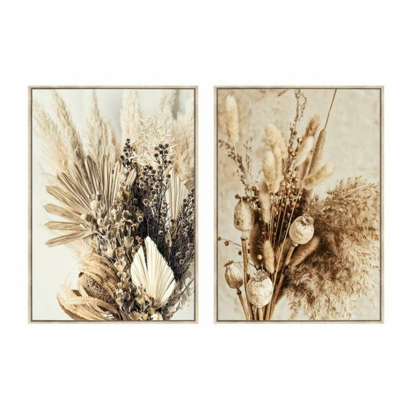 Painting DKD Home Decor Flower 80 x 4 x 120 cm Scandinavian (2 Units)-0