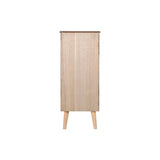 Chest of drawers DKD Home Decor Golden Light brown Wood Paolownia wood MDF Wood Scandi 45 x 40 x 100 cm 42 x 40 x 100 cm-1