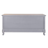 TV furniture DKD Home Decor Grey Natural 120 x 40 x 56.5 cm 120 x 40 x 56,5 cm-1