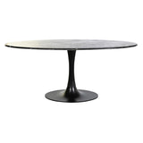 Dining Table DKD Home Decor Black Metal Marble 180 x 100 x 76 cm-0