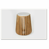 Side table DKD Home Decor White Natural Marble Mango wood 47 x 47 x 58 cm-3