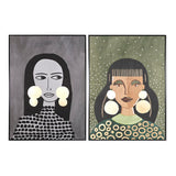 Canvas DKD Home Decor polystyrene Canvas 102,5 x 4,3 x 142,6 cm 103 x 4,5 x 143 cm-0