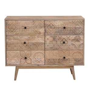 Chest of drawers DKD Home Decor Mango wood Arab (100 x 40 x 80 cm)-0