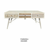 Centre Table DKD Home Decor Fir Cotton (110 x 60 x 50 cm)-1
