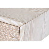 Console DKD Home Decor Fir Natural White 120 x 35 x 80 cm-4