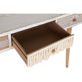 Console DKD Home Decor Fir Natural White 120 x 35 x 80 cm-3