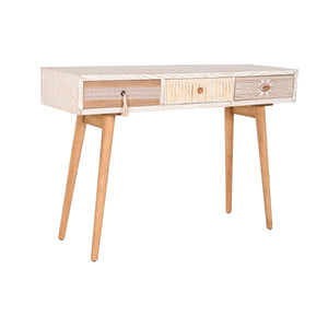 Console DKD Home Decor Fir Natural White 120 x 35 x 80 cm-0