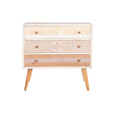 Chest of drawers DKD Home Decor Fir Natural Cotton White (80 x 35 x 80 cm)-2