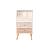 Chest of drawers DKD Home Decor Fir Natural Cotton White (48 x 35 x 89 cm)-2