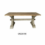 Dining Table DKD Home Decor 180 x 80 x 76 cm Fir Natural Wood-1