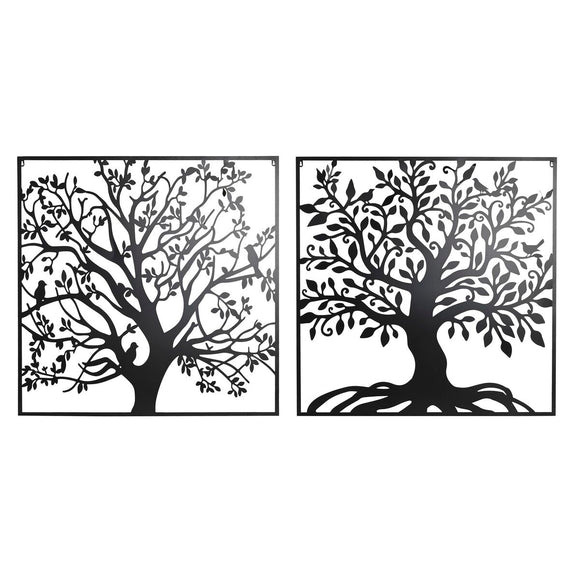 Wall Decoration DKD Home Decor Tree Metal (98 x 1 x 98 cm) (2 Units)-0