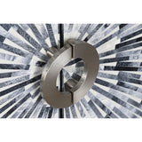 Sideboard DKD Home Decor 160 x 40 x 80 cm Black Grey White Bone Resin MDF Wood-5