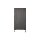 Cupboard DKD Home Decor Brown Metal Mango wood 70 x 45 x 142 cm-2
