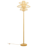 Floor Lamp DKD Home Decor Polyester Bamboo (50 x 50 x 168 cm)-1