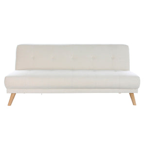 Sofabed DKD Home Decor 172 x 80 x 76 cm Cream Rubber wood Modern Scandi-0