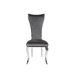 Dining Chair DKD Home Decor 48 x 51 x 110 cm Silver Grey-2