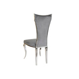 Dining Chair DKD Home Decor 48 x 51 x 110 cm Silver Grey-3