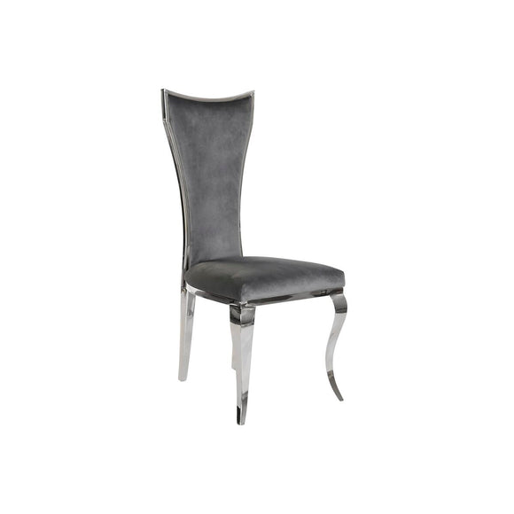 Dining Chair DKD Home Decor 48 x 51 x 110 cm Silver Grey-0