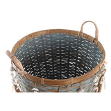 Basket set DKD Home Decor Multicolour Bamboo Boho 49 x 45 x 54 cm-2