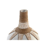 Vase DKD Home Decor Blue White Bamboo Shells (30 x 30 x 40 cm) (2 Units)-1