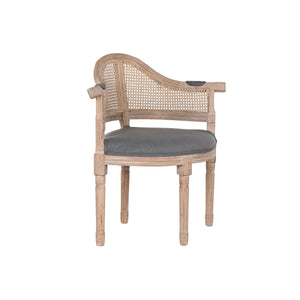 Dining Chair DKD Home Decor Dark grey 67 x 51 x 85 cm 79 x 53 x 85 cm-0