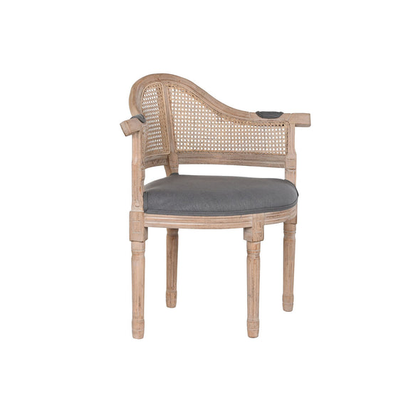 Dining Chair DKD Home Decor Dark grey 67 x 51 x 85 cm 79 x 53 x 85 cm-0
