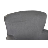 Armchair DKD Home Decor Fir Polyester Dark grey (66 x 70 x 88 cm)-1