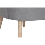 Armchair DKD Home Decor Fir Polyester Dark grey (66 x 70 x 88 cm)-1