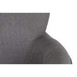 Armchair DKD Home Decor Fir Polyester Dark grey (66 x 70 x 88 cm)-2