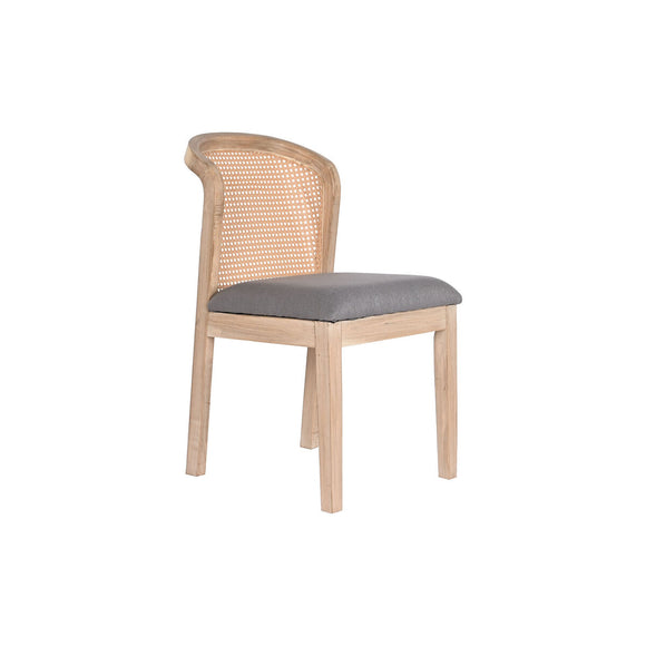Dining Chair DKD Home Decor Fir Polyester Dark grey (46 x 61 x 86 cm)-0