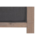 Headboard DKD Home Decor Dark grey Oak 180 x 10 x 120 cm-1