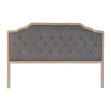 Headboard DKD Home Decor Dark grey Oak 180 x 10 x 120 cm-0