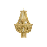 Ceiling Light DKD Home Decor Metal Brown Yellow 40 W MDF Wood (40 x 40 x 60 cm)-3